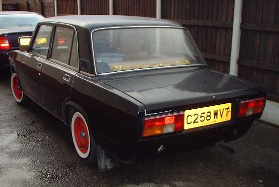 Lada with white wall tyres